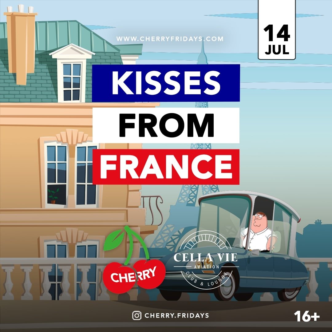 KISSSES FROM FRANCE | 14.07 | Cherry FridaysLA VIESTA - @laviesta.events - Veranstaltungen Wien